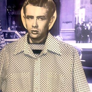 VTG Kings Road Retro pattern SS Button-Up Shirt size large EUC